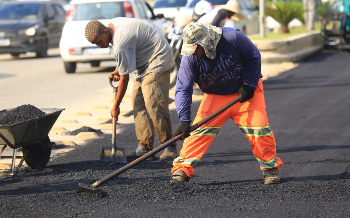 Durante as obras, na semana passada, foram trocadas 34 manilhas de concreto