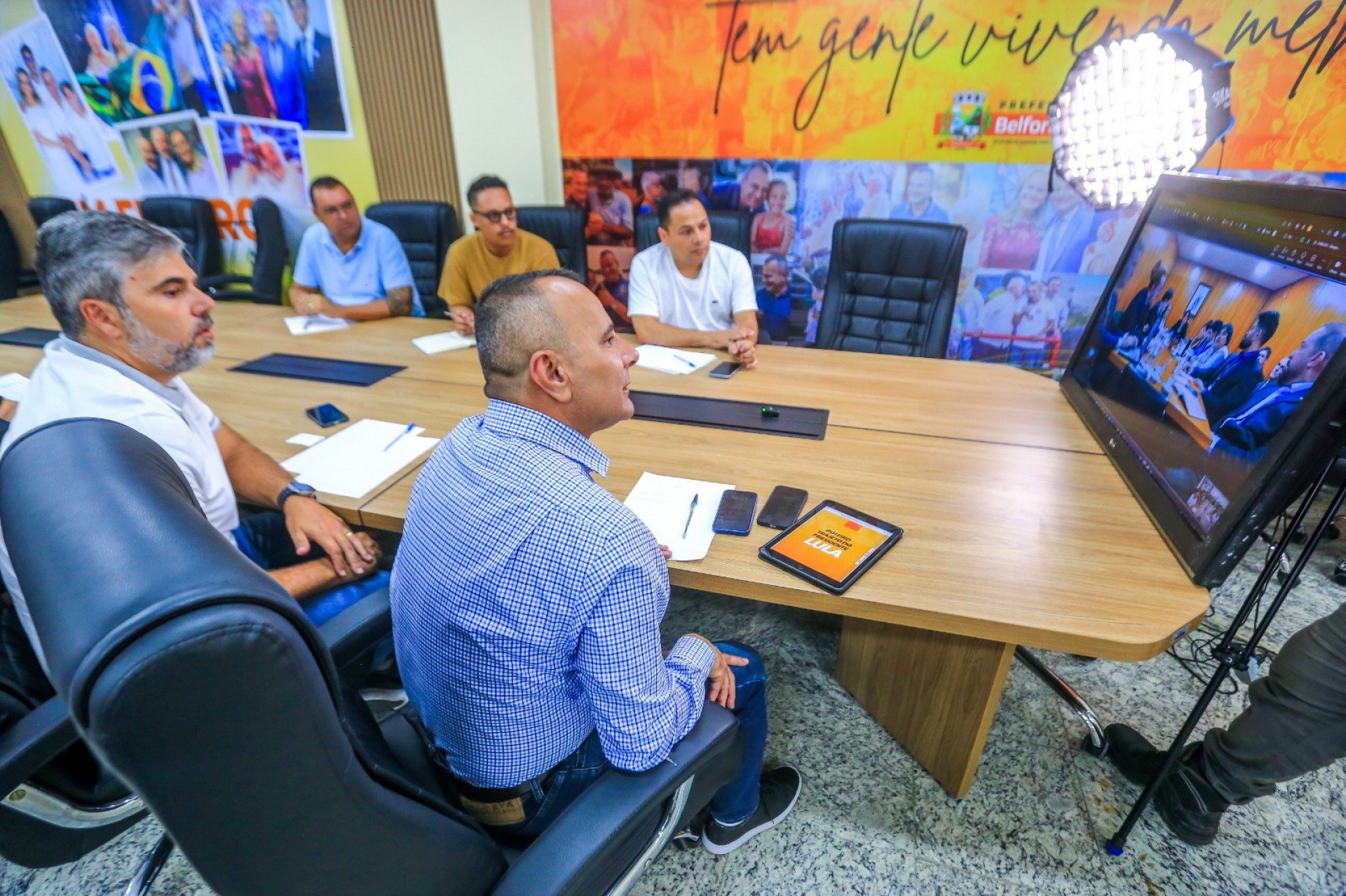 Waguinho acentuou que o presidente Lula ir&aacute; inaugurar a escola, al&eacute;m de anunciar o lan&ccedil;amento da pedra fundamental do Hospital Oncol&oacute;gico e do IFRJ - Rafael Barreto / PMBR