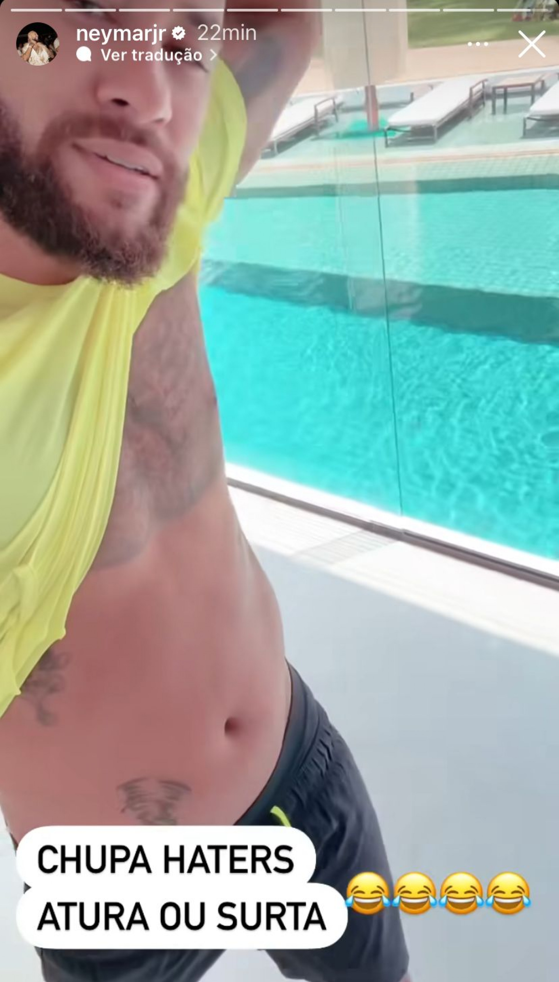 Neymar envia recado para haters após ser chamado de \'gordo\': \'Atura ou surta\'
