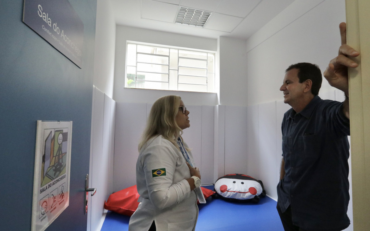 A sala do aconchego serve para a crian&ccedil;a se recompor em quadros de agita&ccedil;&atilde;o