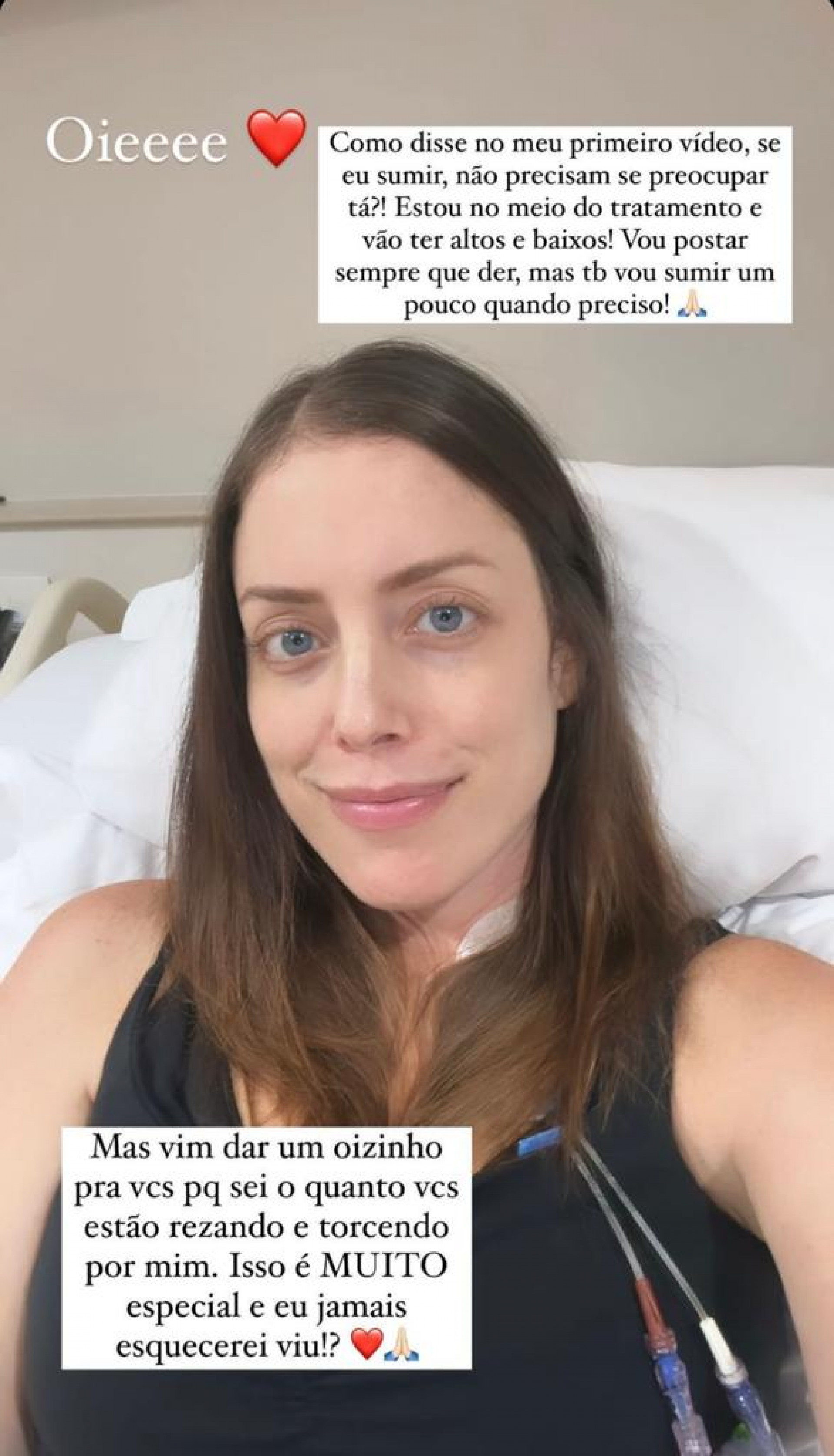Fabiana Justus faz relato sobre tratamento contra a leucemia - Reprodução / Instagram 