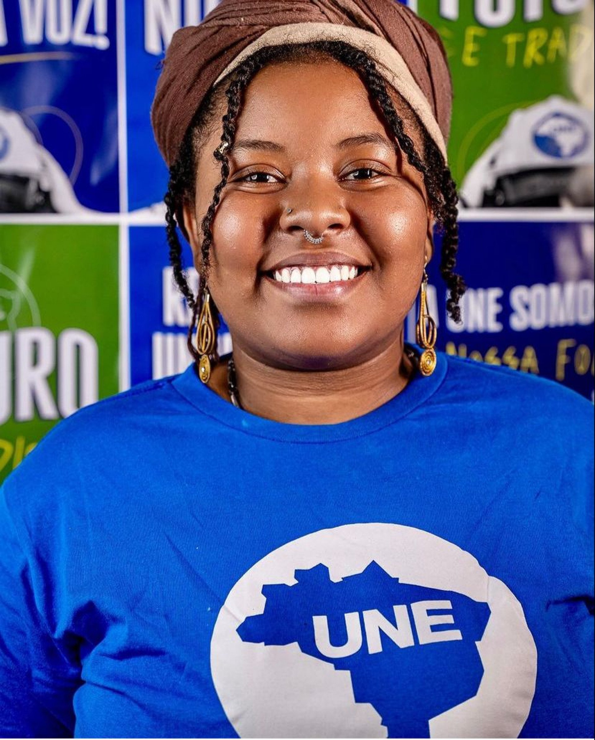 Diretora da União Nacional dos Estudantes (UNE), Larissa Vulcão - Reprodução/Redes sociais
