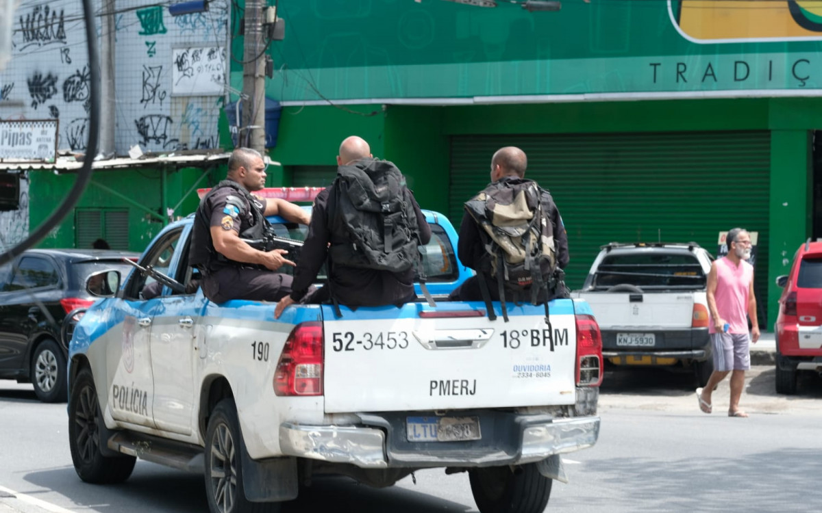 Policiais militares atuam em operação na CDD nesta quinta-feira (1)