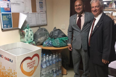 OAB Nilópolis entrega na Seção Belford Roxo doações para famílias vítimas das fortes chuvas