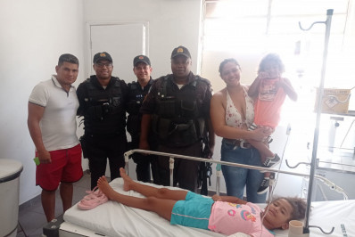 Menina de 6 anos é salva por policiais do 29º BPM