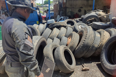 Guarda Ambiental de Barra Mansa realiza ação preventiva contra a dengue em ferros-velhos
