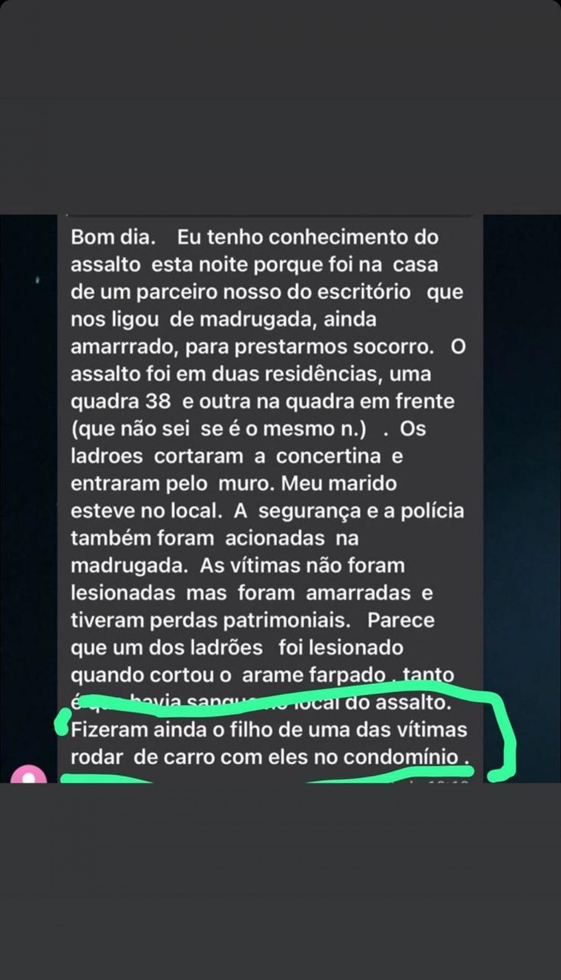 Print de MC Ryan SP informa fãs sobre tentativa de assalto - Reprodução/Instagram
