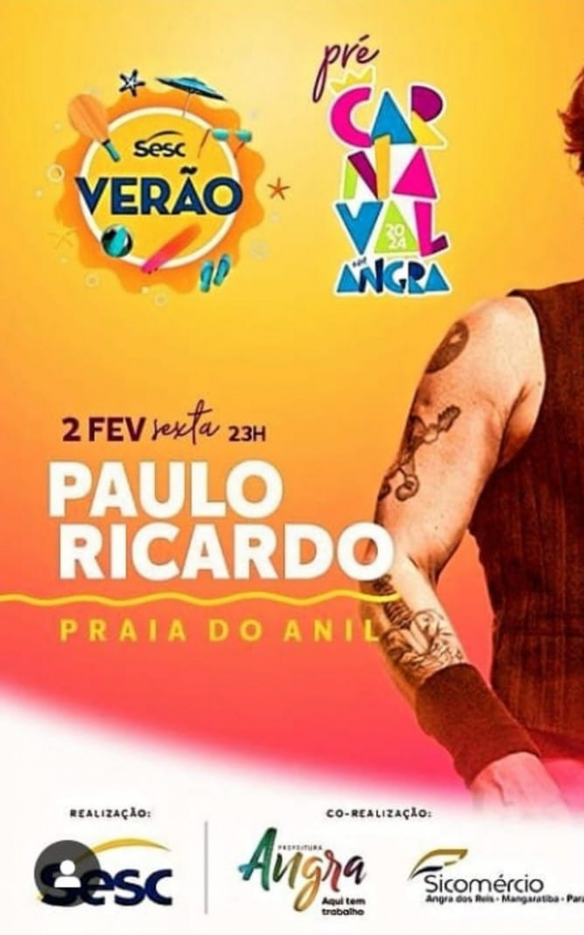Se apresenta hoje(2) na Praia do Anil - Divulga&ccedil;&atilde;o/PMAR