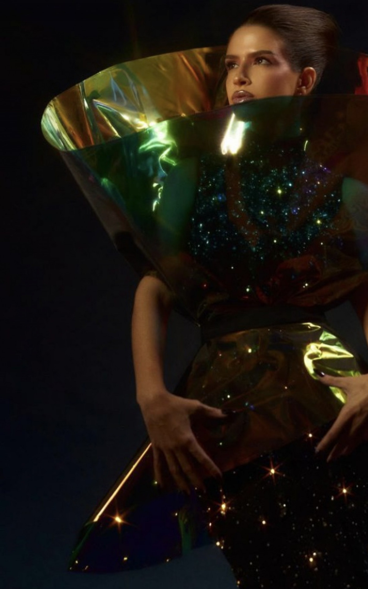 A influencer Lele Burnier durante o baile de Carnaval da Vogue