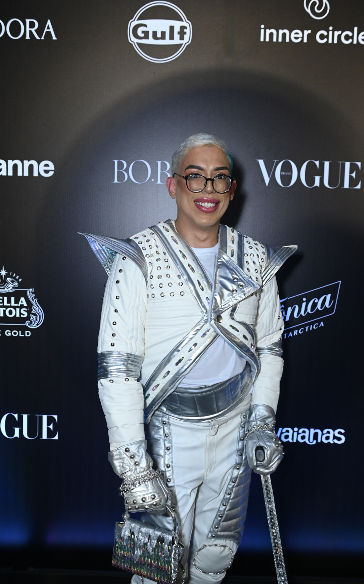 O influenciador Ivan Baron no baile de Carnaval da Vogue