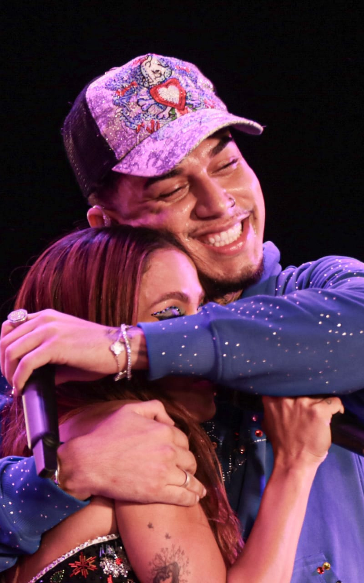 Anitta canta ao lado de Veigh no \'Ensaios\', em São Paulo