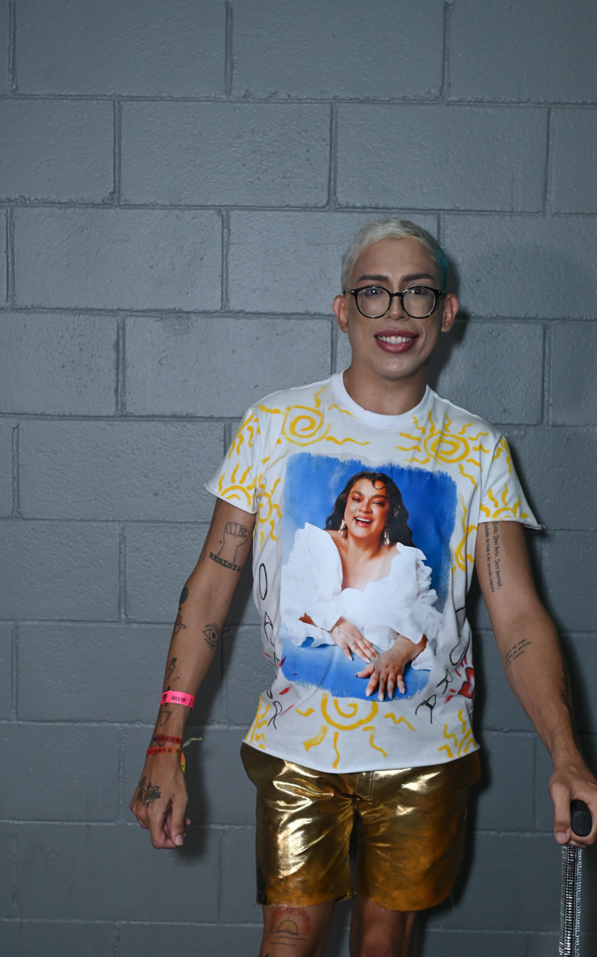 O influenciador Ivan Baron durante o \'Bloco da Preta\', realizado no Rio Arena