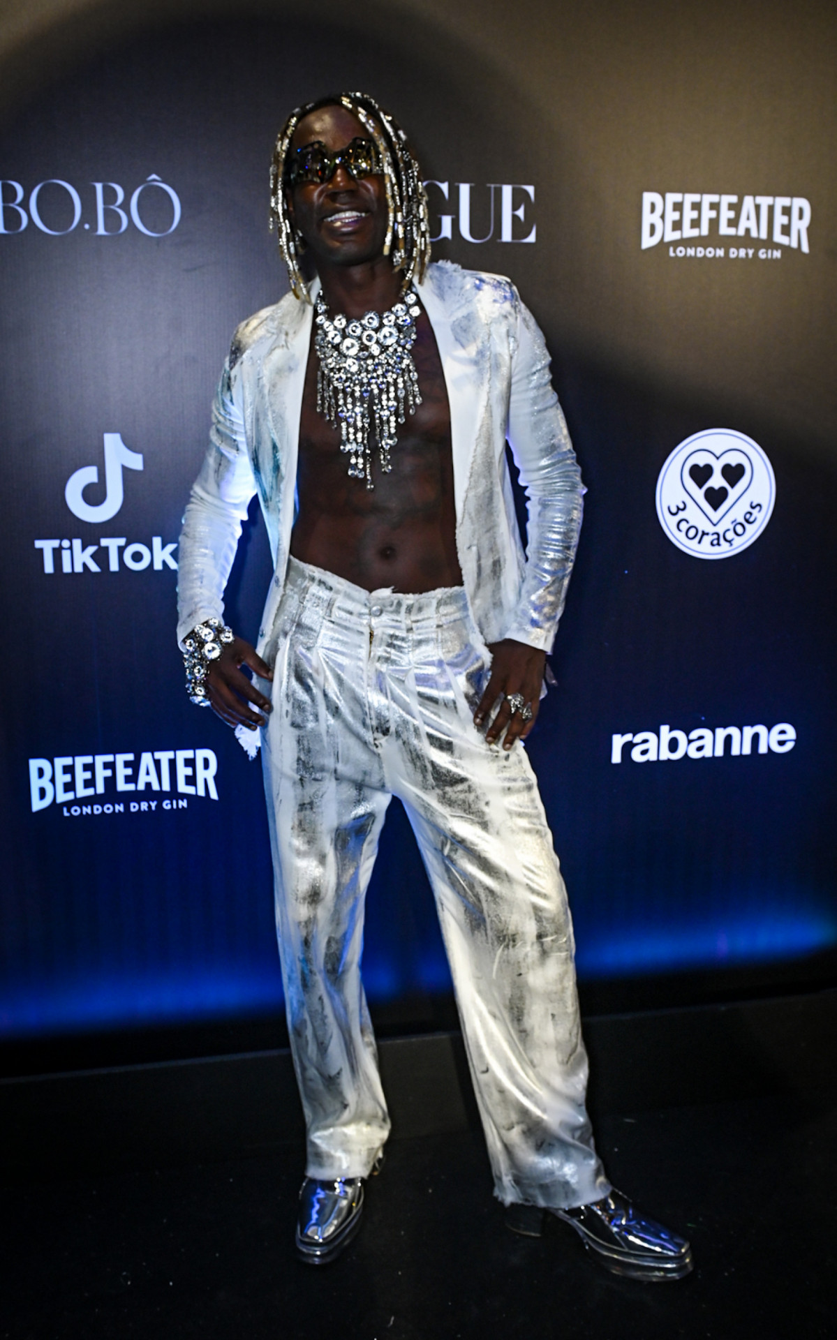 Jonathan Azevedo durante o baile de Carnaval da Vogue