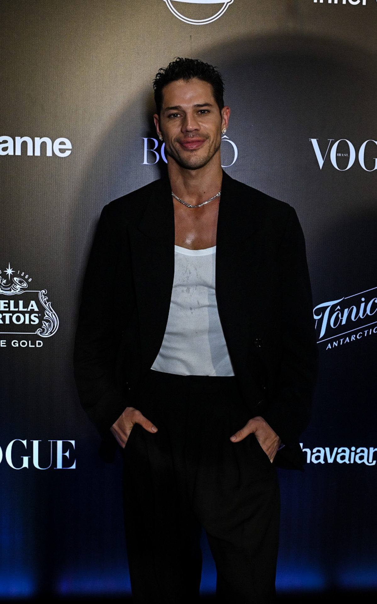 José Loreto durante o baile de Carnaval da Vogue