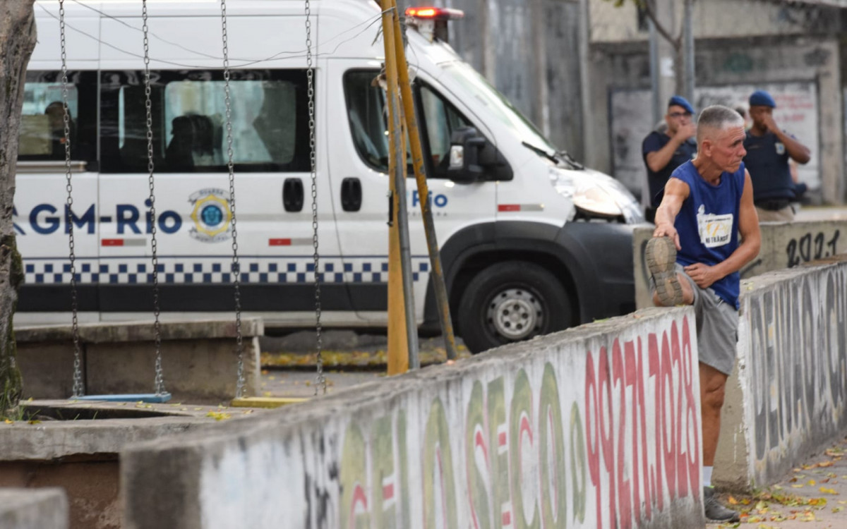 População usou espaço na Avenida Martin Luther King Jr. para atividades esportivas