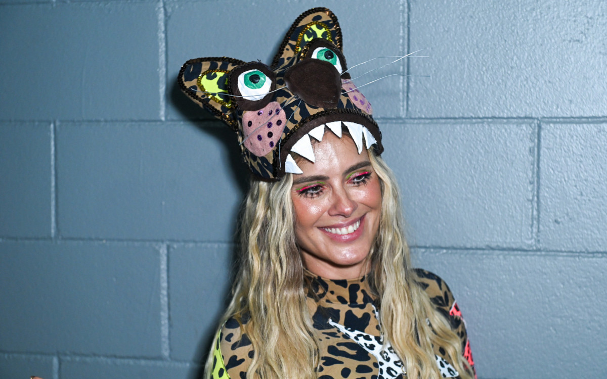 Carolina Dieckmann durante o \'Bloco da Preta\', realizado no Rio Arena