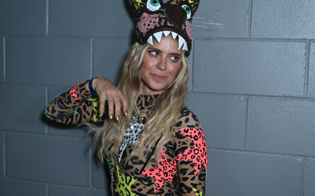 Carolina Dieckmann durante o \'Bloco da Preta\', realizado no Rio Arena