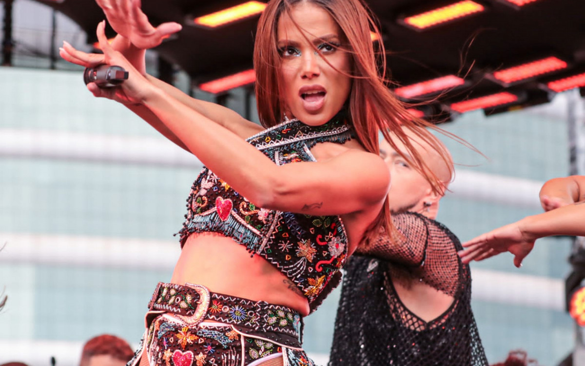 Anitta durante \'Ensaios\', em São Paulo