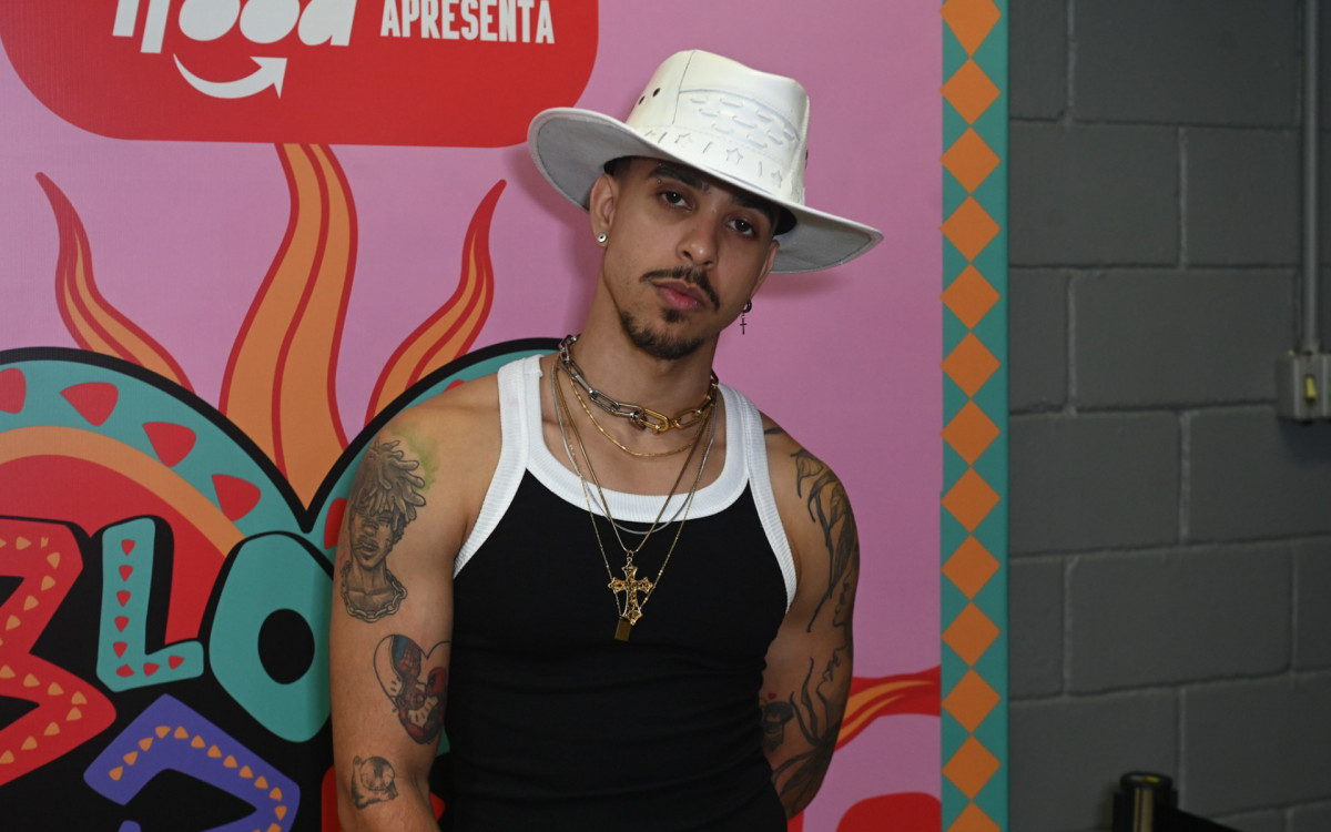 Thiago Pantaleão durante o \'Bloco da Preta\', realizado no Rio Arena