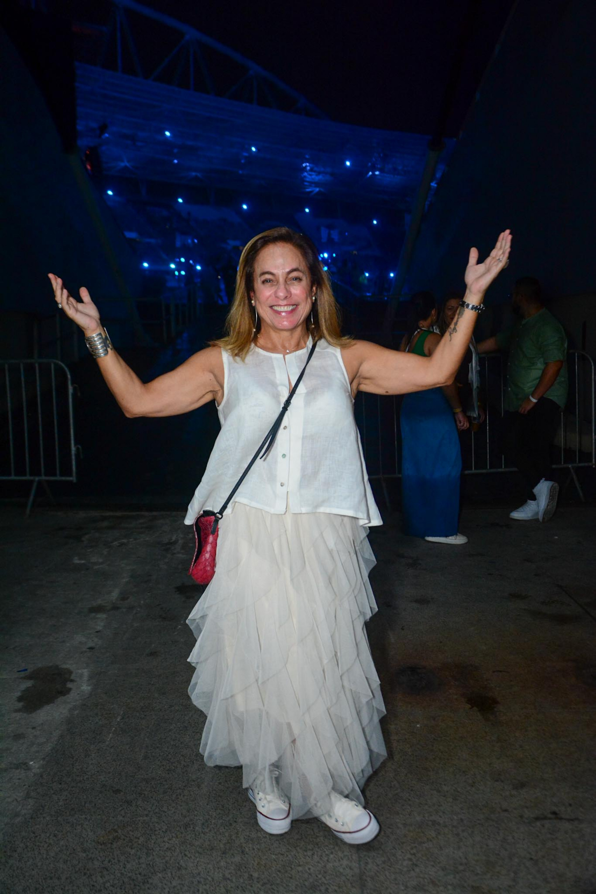 Cissa Guimarães prestigia show em comemoração aos 40 anos de carreira de Zeca Pagodinho