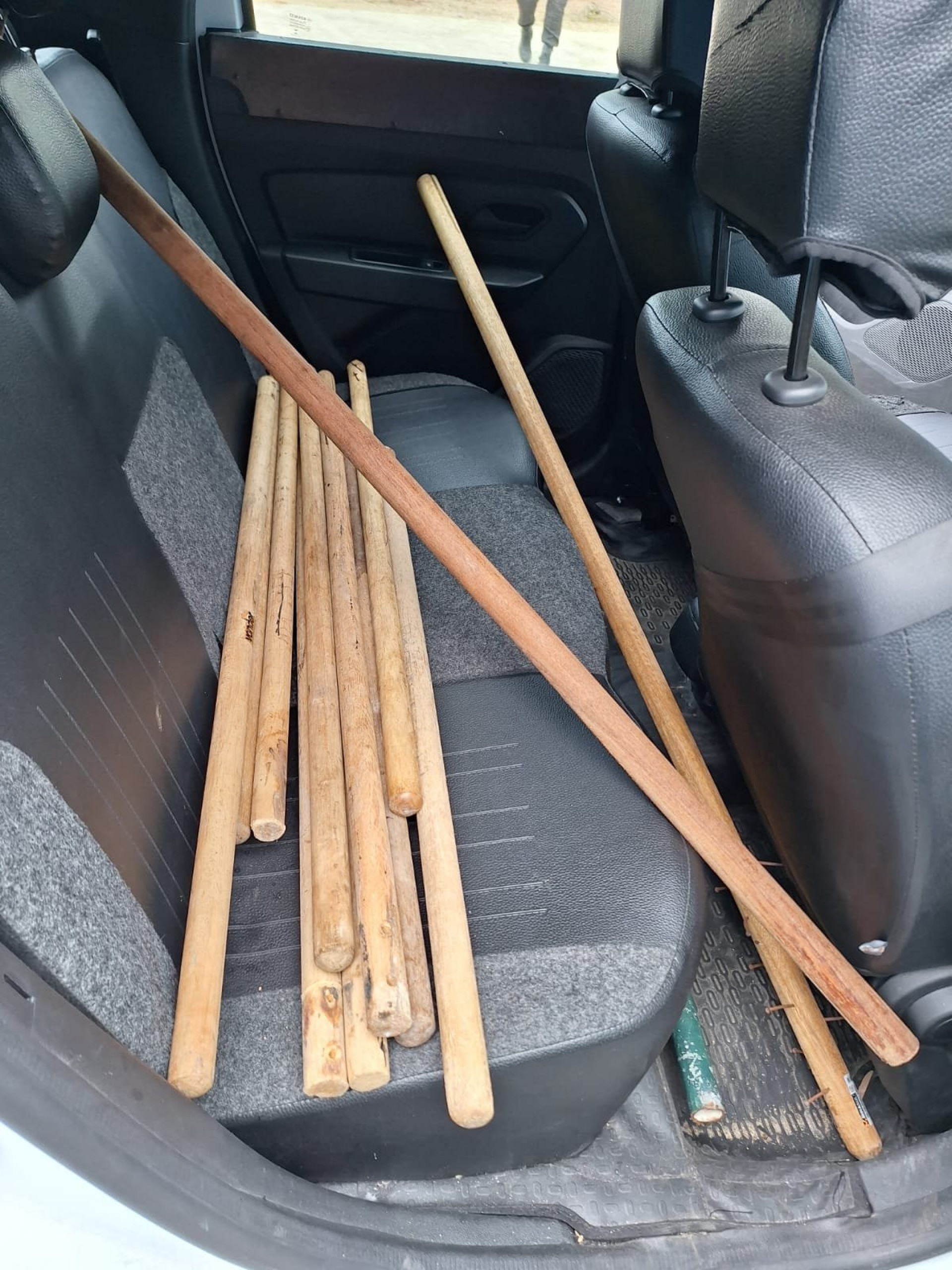 Material apreendidos com torcedores