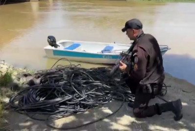 Trio é preso em flagrante pelo furto de cabos de energia na Zona Oeste