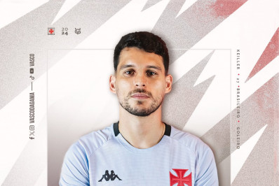 Vasco anuncia a contratação por empréstimo do goleiro Keiller