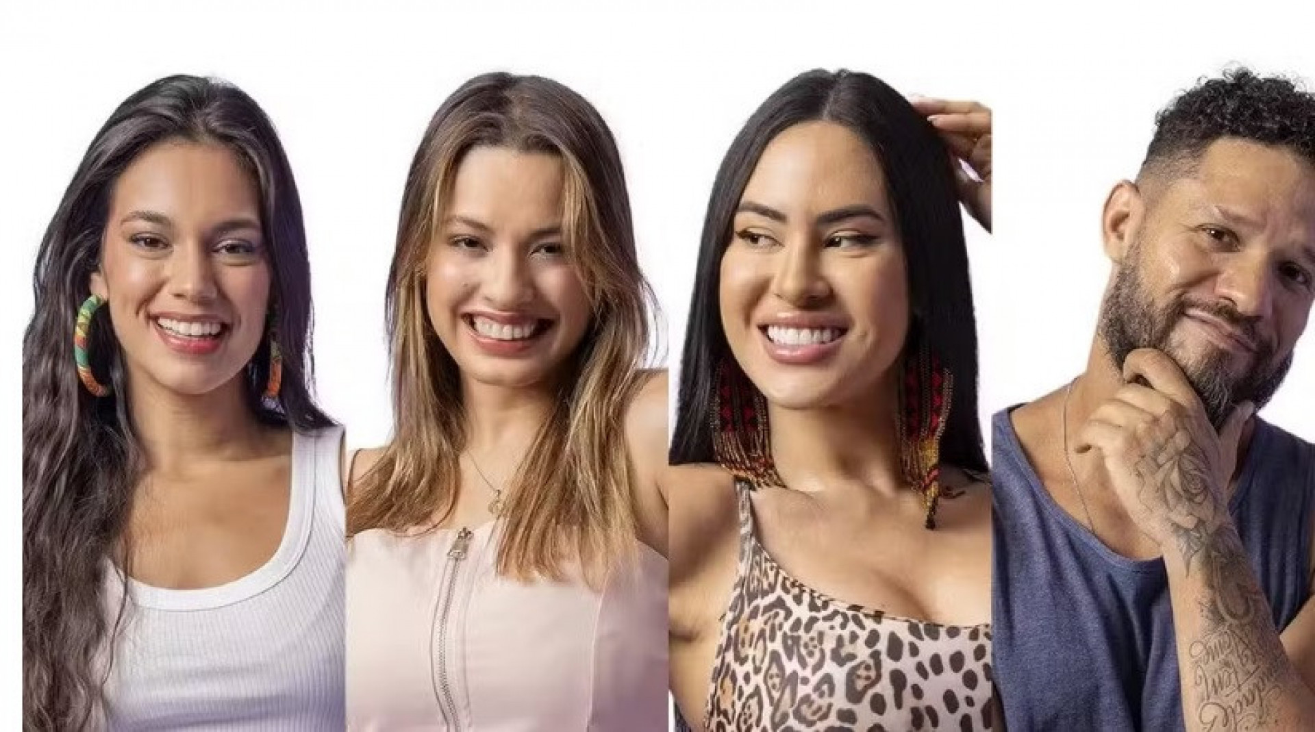  Alane, Beatriz, Isabelle e Juninho estão no paredão - Divulgação / TV Globo