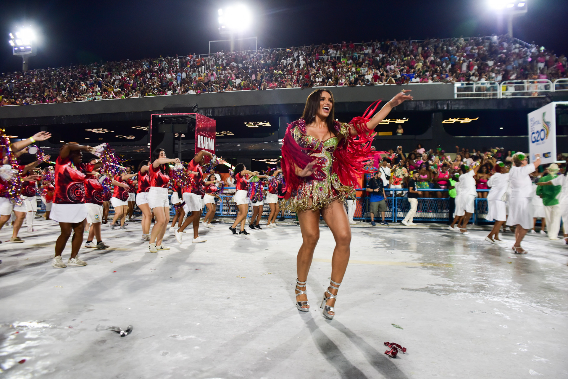 Rafa Kalimann arrasa em ensaio técnico da Imperatriz Leopoldinense - Leo Franco e Paulo Tauil / AgNews