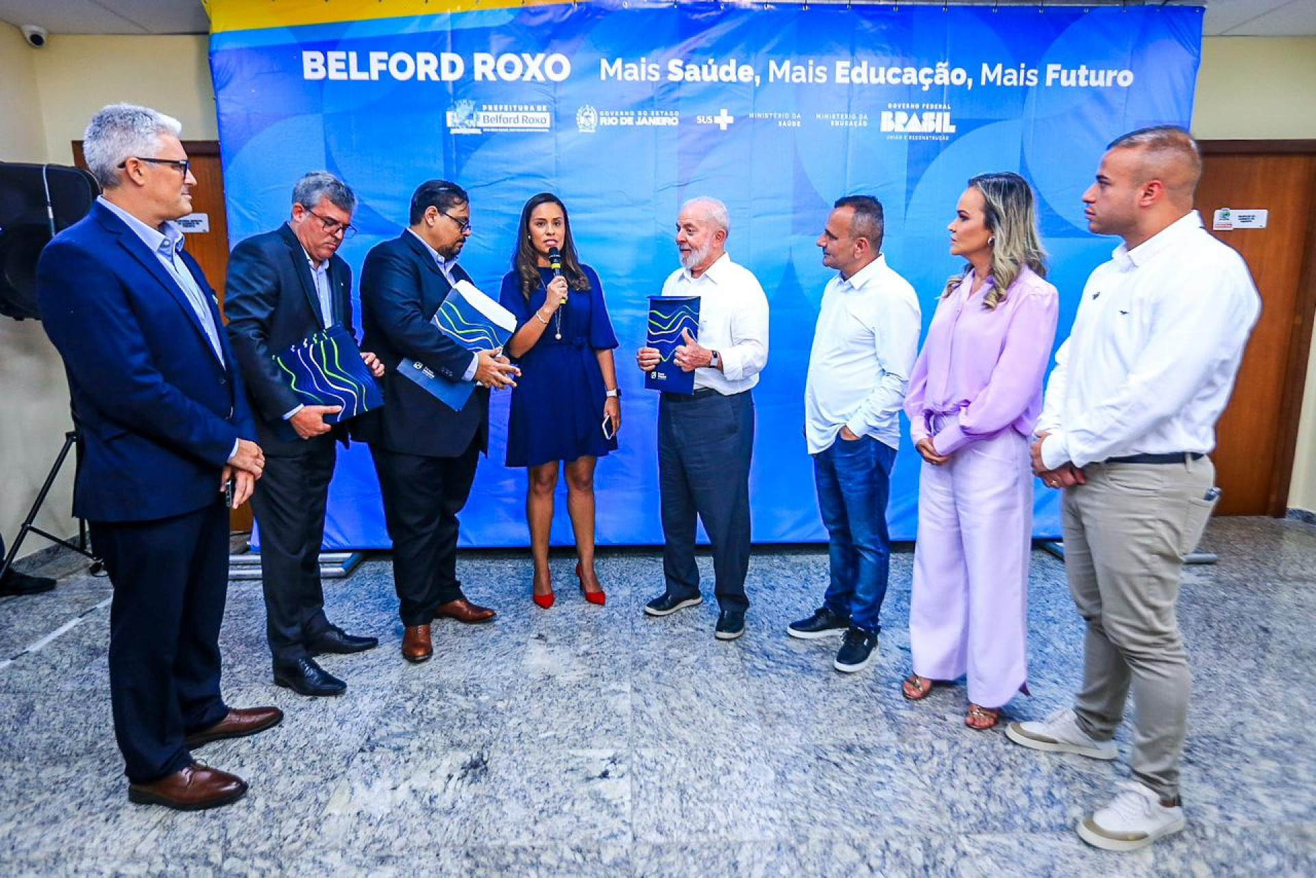 Presidente Lula e prefeito Waguinho se re&uacute;nem com representantes do Parque Industrial de Belford Roxo - Rafael Barreto/PMBR