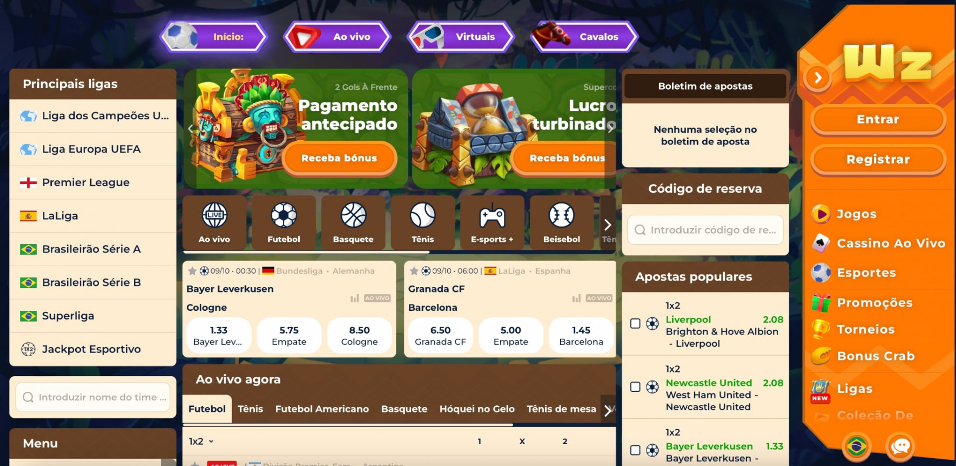 Wazamba: Casa de Apostas Mais Inovadora - Divulgação