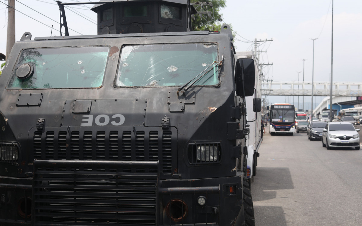 Operação do Choque, BAC e Polícia Militar no Parque União na Maré, Zona Norte do Rio de Janeiro, nesta quarta-feira (07).