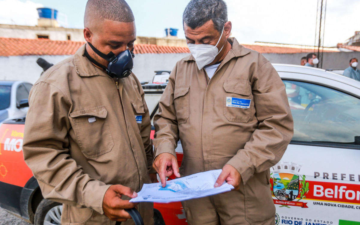 Os agentes mapearam algumas áreas para o início do trabalho