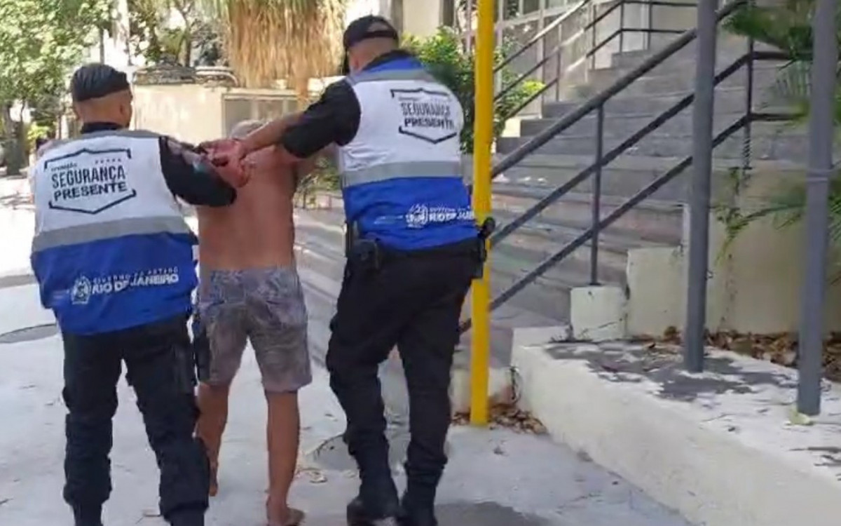 Severino da Silva Guedes, 36, foi levado para a 19ª DP (Tijuca) onde o caso foi registrado