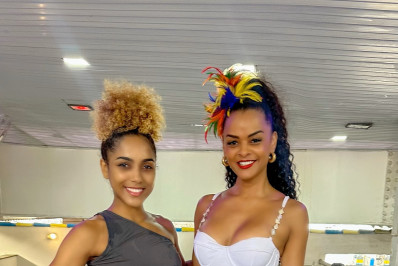 Musa da Unidos de Padre Miguel tem aulas de samba com rainha da Tuiuti