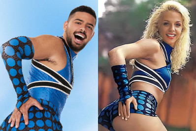 Pedro Sampaio se fantasia de Carla Perez para show de Carnaval em Salvador 