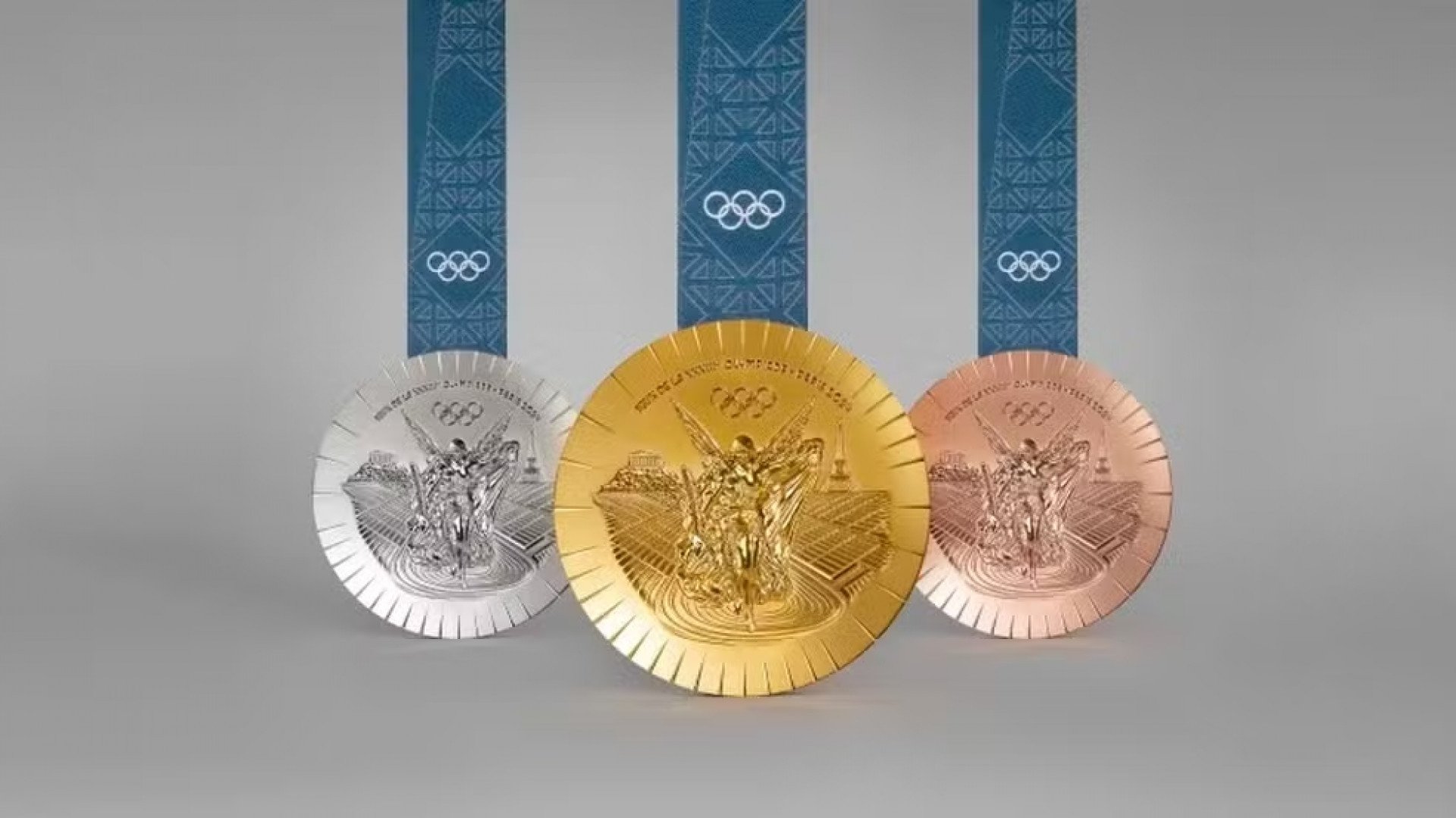 Parte traseira das medalhas olímpicas - Divulgação