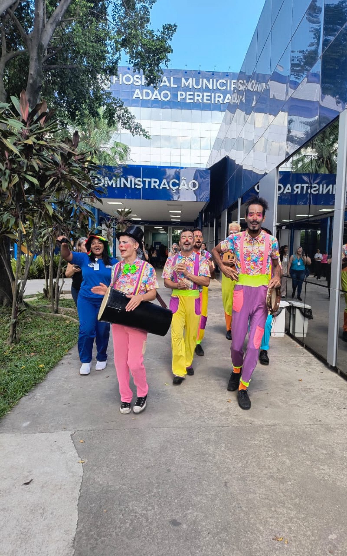 Hospital de Saracuruna recebe 'cortejo carnavalesco' em projeto - Divulgação
