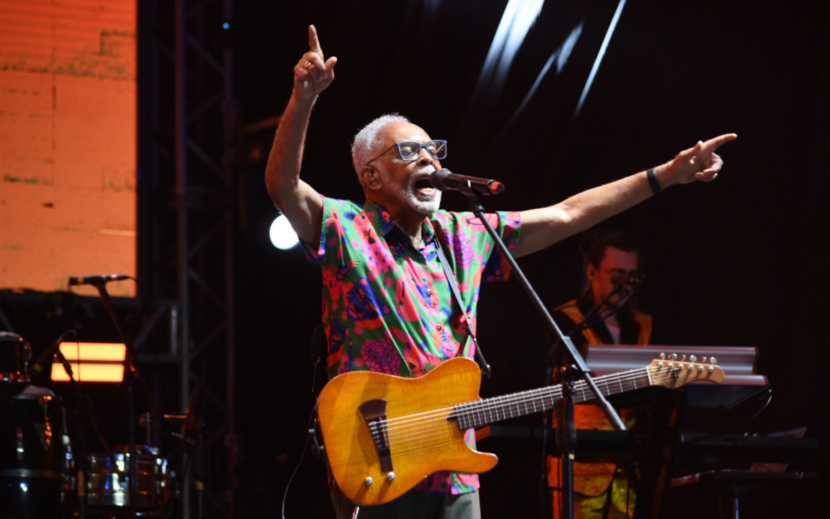 Gilberto Gil na abertura do Carnaval de Recife