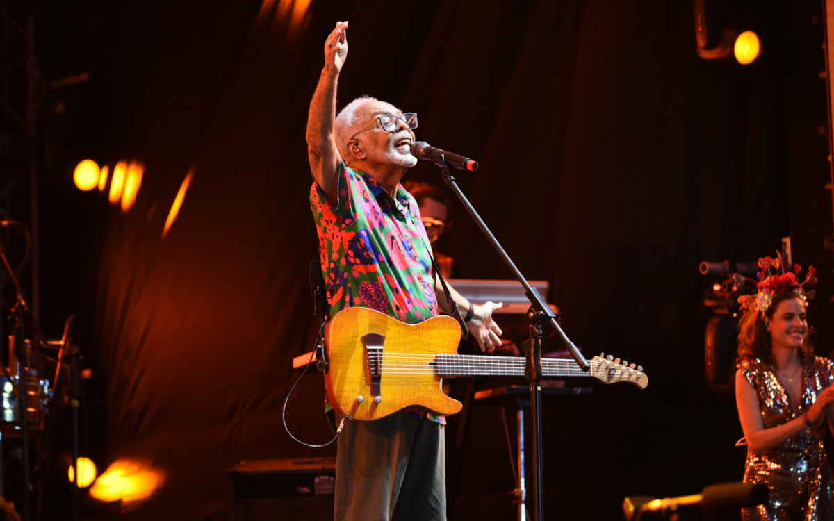 Gilberto Gil na abertura do Carnaval de Recife
