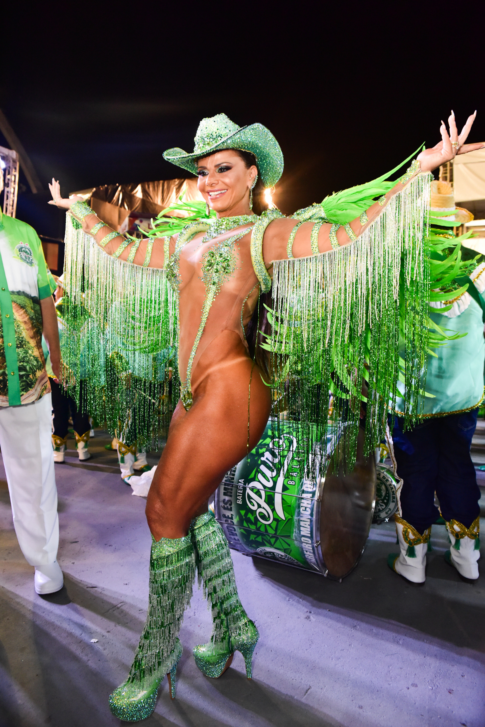 Viviane Araújo pela Mancha Verde em São Paulo - Leo Franco / Agnews