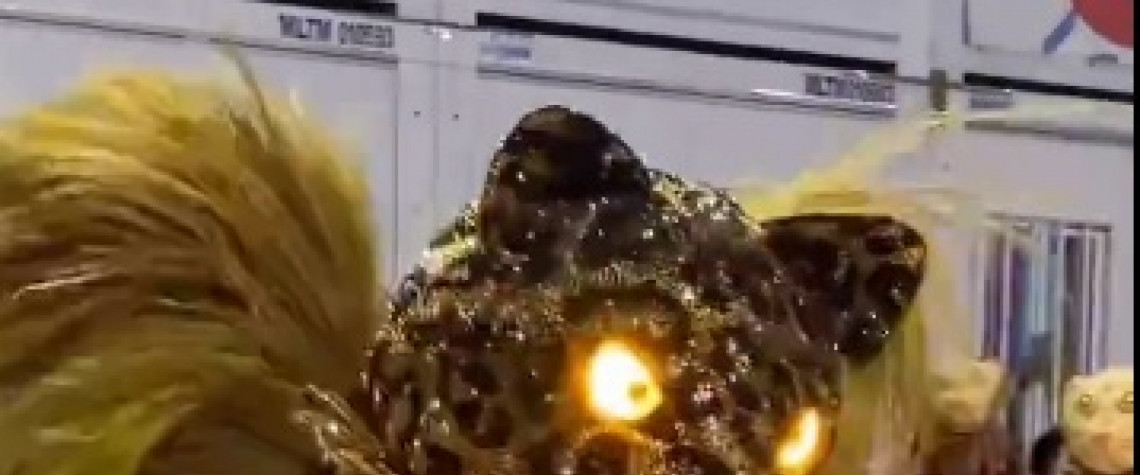 Paolla Oliveira é rainha de bateria da Grande Rio - Reprodução de vídeo