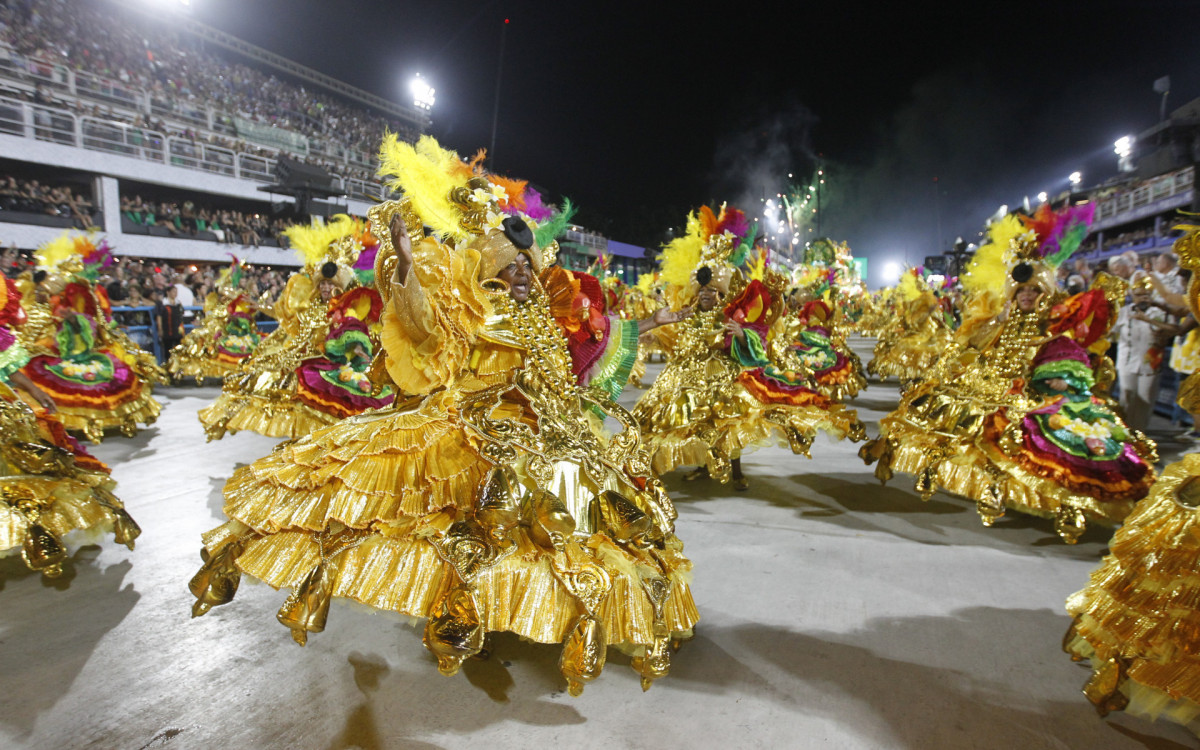 Desfile do Grupo Especial Carnaval 2024 - Desfile da G.R.E.S Independente de Padre Miguel, na Avenida Marquês de Sapucaí, no Centro do Rio de Janeiro, nesta segunda-feira (12). Reginaldo Pimenta/Agência O Dia