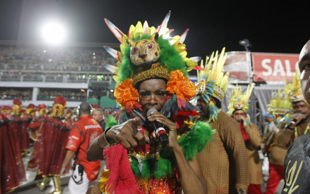 Salgueiro foi a terceira escola a desfilar neste primeiro dia do Grupo Especial