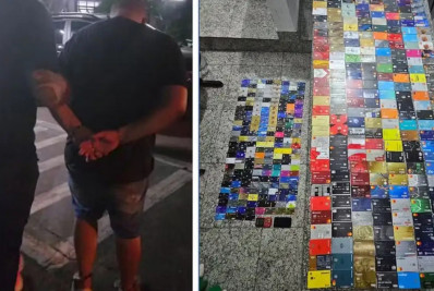 Homem é preso com mais de 400 cartões roubados no Carnaval de SP
