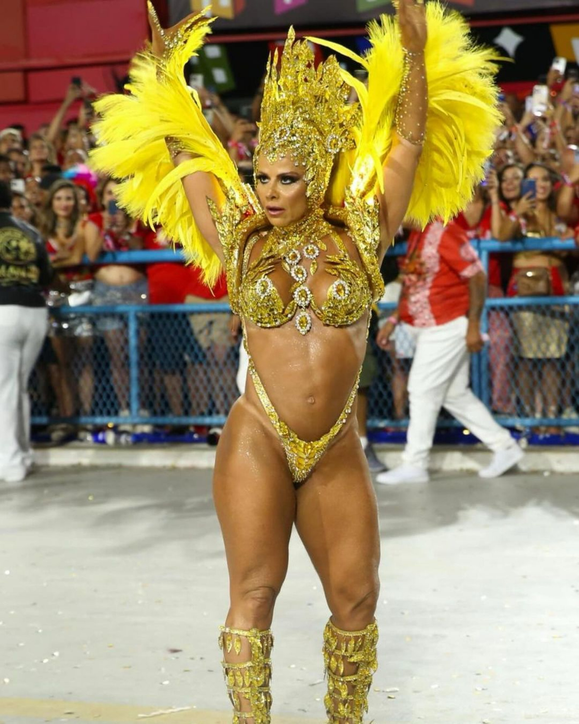 Viviane Araújo deu um show à frente da bateria do Salgueiro - Brazil News