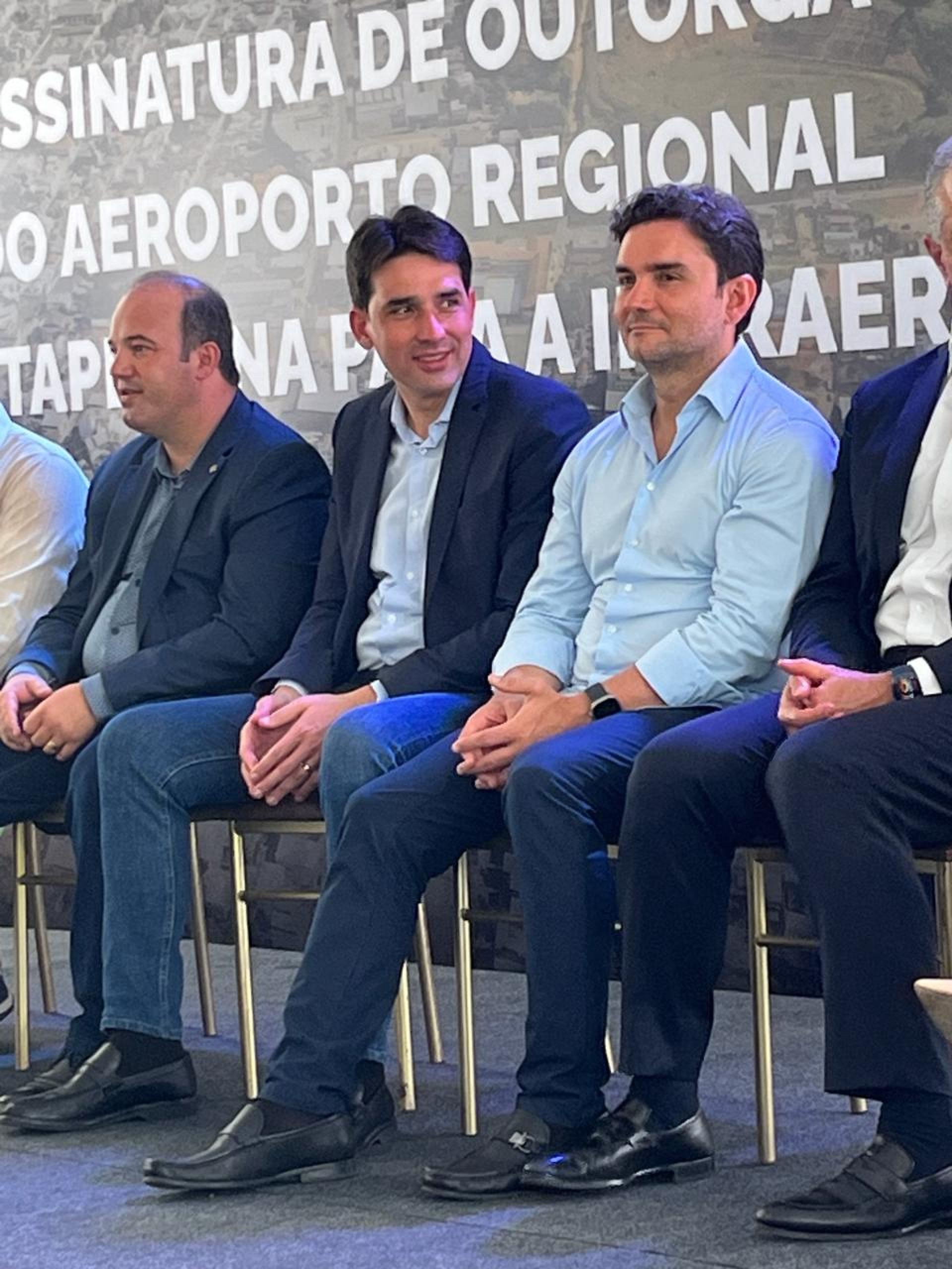 rillo Gouveia, Ministro de Portos e Aeroportos, Silvio Filho e do Turismo Celso Sabino