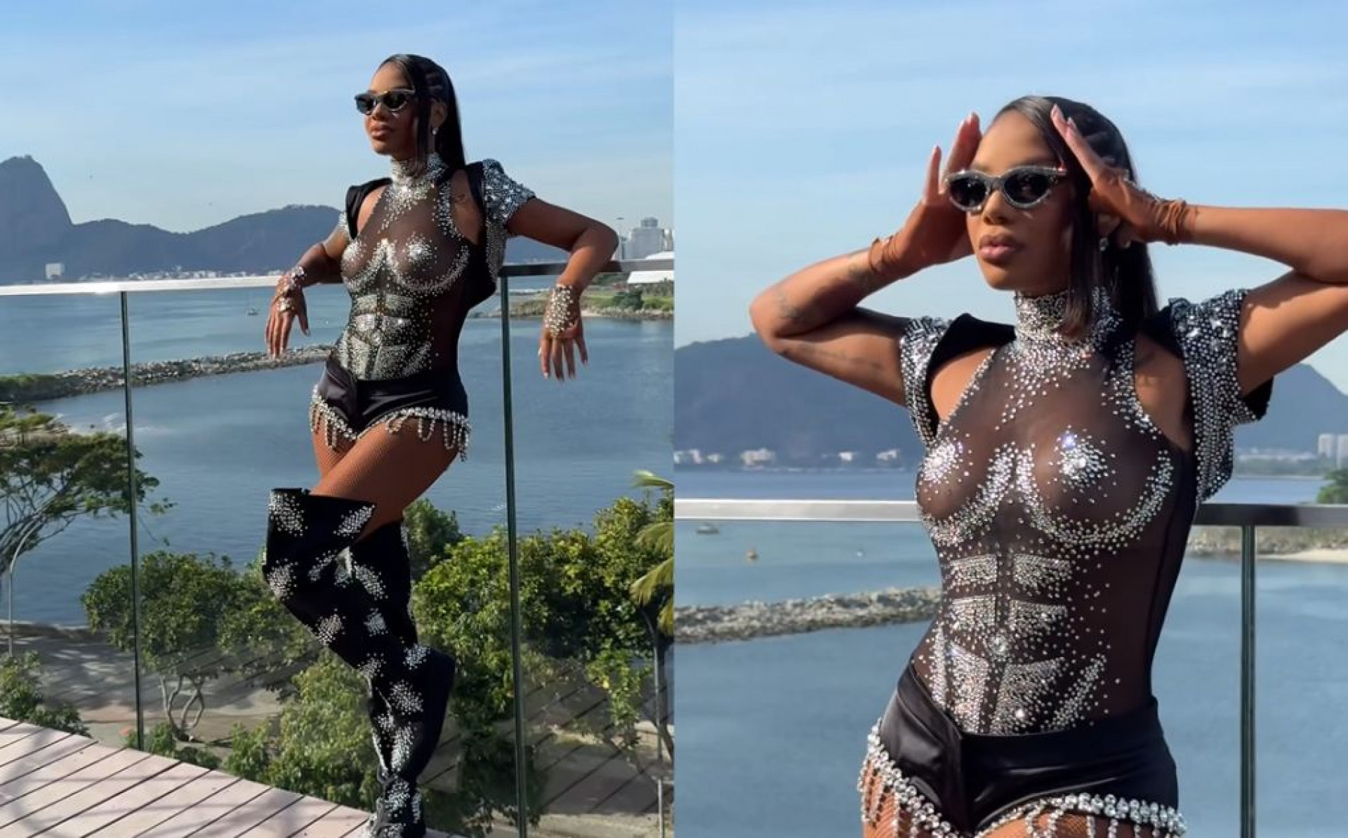 Ludmilla aposta em look all black e levanta multidão no Centro do Rio - Reprodução / Instagram