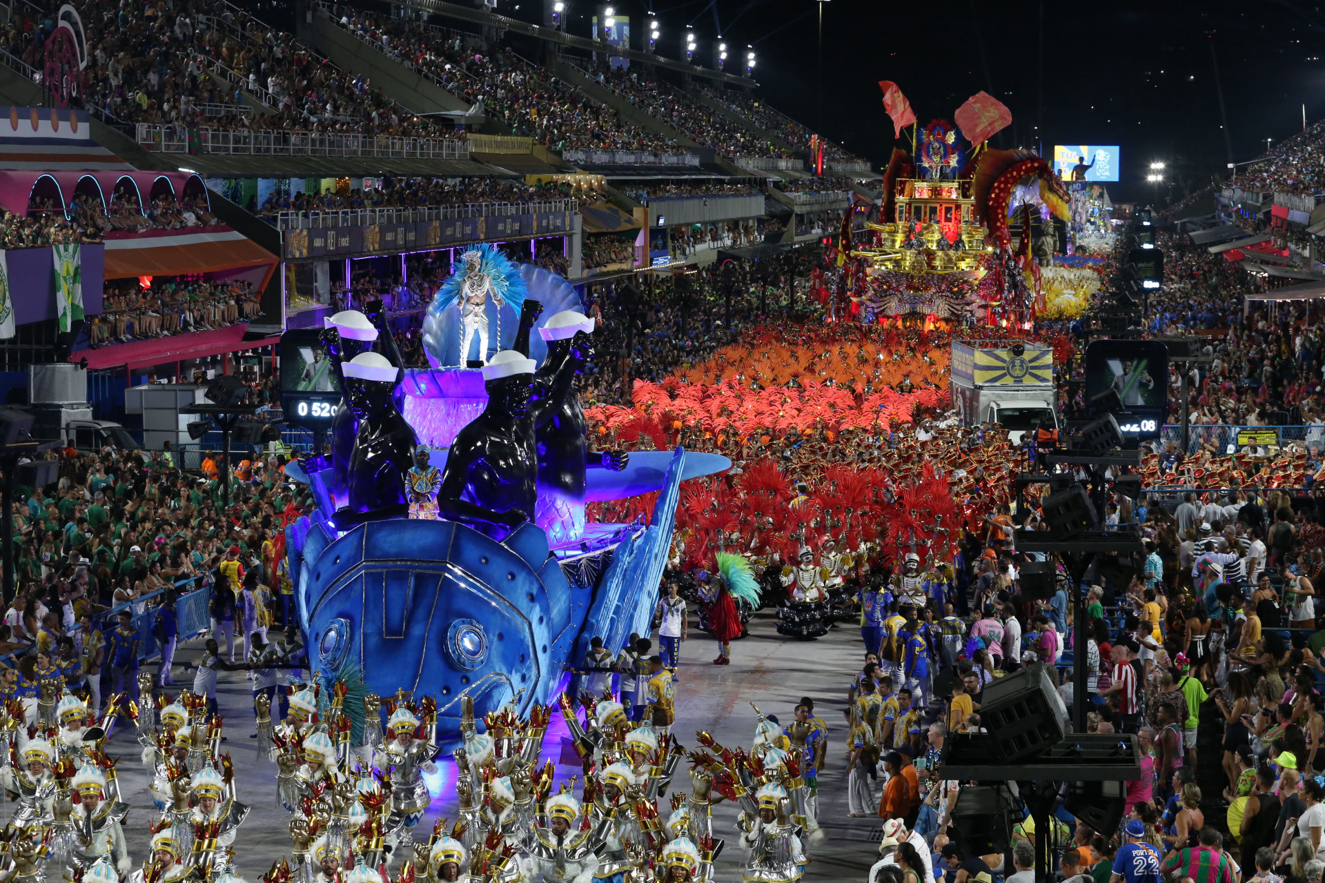 Desfile do Grupo Especial Carnaval 2024 - Desfile da G.R.E.S Paraíso do Tuiuti, na Avenida Marquês de Sapucaí, no Centro do Rio de Janeiro, nesta segunda-feira (12). - Cleber Mendes/Agência O Dia