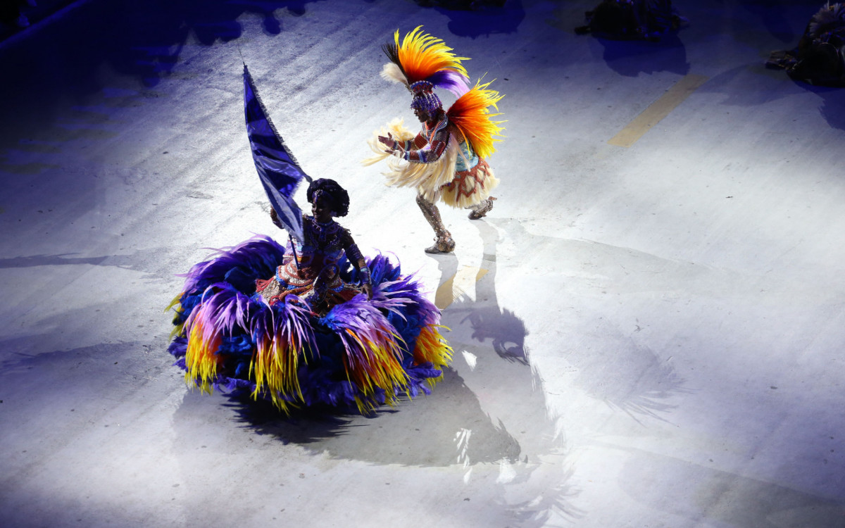 Desfile do Grupo Especial Carnaval 2024 - Desfile da G.R.E.S Portela, na Avenida Marquês de Sapucaí, no Centro do Rio de Janeiro, nesta segunda-feira (12).